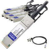 AddOn NetAPP Compatible TAA Compliant 40GBase-CU QSFP+ to 4xSFP+ Direct Attach Cable (Passive Twinax, 2m)