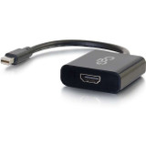 C2G Mini DisplayPort to HDMI Adapter - Active Adapter Converter - Black