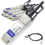 AddOn Huawei 02310MUK-AO Compatible TAA Compliant 40GBase-CU QSFP+ to 4xSFP+ Direct Attach Cable (Passive Twinax, 1m)