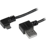 StarTech.com 1m 3 ft Micro-USB Cable with Right-Angled Connectors - M/M - USB A to Micro B Cable