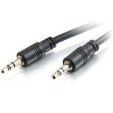 C2G 75ft 3.5mm Stereo Audio Cable With Low Profile Connectors M/M - In-Wall CMG-Rated