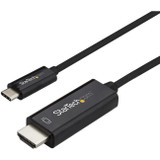 StarTech.com 2m / 6 ft USB C to HDMI Cable - USB 3.1 Type C to HDMI - 4K at 60Hz - Black