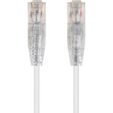 Monoprice SlimRun Cat6 28AWG UTP Ethernet Network Cable, 1ft White