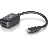 C2G 8in Mini DisplayPort to HDMI Adapter-Thunderbolt to HDMI Converter-Black