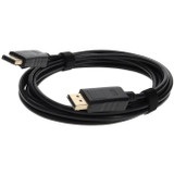 AddOn 5-Pack of 10ft DisplayPort Male to Male Black Cables