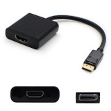 AddOn 8in DisplayPort Male to HDMI Female Black Adapter Cable (Requires DP++)