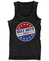 Deez Nuts for President 2016 Campaign Men's Black Tank Top Funny Tanktop