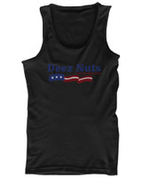 Deez Nuts for President 2016 Banner Men's Black Tank Top Funny Graphic Tank