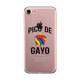 LGBT Pico De Gayo Rainbow Clear Phone Case