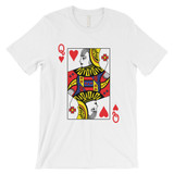 Heart Queen Card Funny Mens White T-Shirt