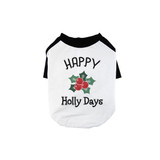 Happy Holly Days BKWT Pets Baseball Shirt