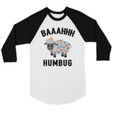 Baaahhh Humbug BKWT Mens Baseball Shirt