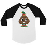 Poop Elf BKWT Mens Baseball Shirt
