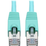 Tripp Lite Cat6a Snagless Shielded STP Patch Cable 10G, PoE, Aqua M/M 20ft