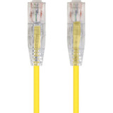 Monoprice SlimRun Cat6 28AWG UTP Ethernet Network Cable, 5ft Yellow