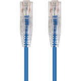 Monoprice SlimRun Cat6 28AWG UTP Ethernet Network Cable, 5ft Blue