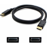 AddOn 6ft HP VN567AA Compatible DisplayPort Male to Male Black Cable