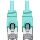 Tripp Lite Cat6a Snagless Shielded STP Patch Cable 10G, PoE, Aqua M/M 7ft