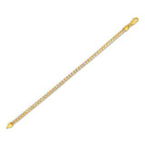 4.0mm 14k Yellow Gold Round Pave Franco Chain