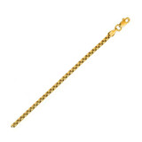 14k Yellow Gold Solid Round Box Chain 3.6 mm