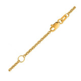 Extendable Cable Chain in 18k Yellow Gold (1.8mm)