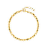 14k Yellow Gold Bead Chain Necklace(4mm)