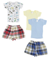 Infant Girls T-shirts And Boxer Shorts