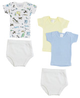 Infant Girls T-shirts And Training Pants