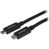 StarTech.com 2m 6 ft USB C Cable with Power Delivery (3A) - M/M - USB 3.0 - USB-IF Certified - USB 3.0 Type C Cable - USB 3.1 Gen1 (5Gbps)