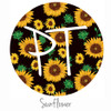 12"x12" Permanent Patterned Vinyl - Sunflowers