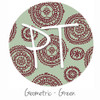 12"x12" Patterned Heat Transfer Vinyl - Geometric - Green