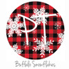 12"x12" Patterned Heat Transfer Vinyl - Buffalo Snowflakes