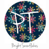 12"x12" Patterned Heat Transfer Vinyl - Bright Snowflakes