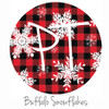 Buffalo Snowflakes Pattern Swatch