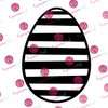 Striped Egg Digital Cut File