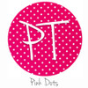 12"x12" Permanent Patterned Vinyl - Dots - Pink