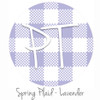 12"x12" Permanent Patterned Vinyl - Spring Plaid - Lavender