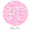 12"x12" Permanent Patterned Vinyl - Zebra - Pink