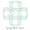 12"x12" Patterned Heat Transfer Vinyl - Spring Plaid - Green