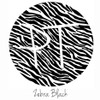 12"x12" Patterned Heat Transfer Vinyl - Zebra - Black