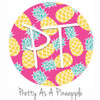 12"x12" Permanent Patterned Vinyl - Pretty As A Pineapple