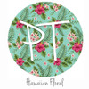 12"x12" Patterned Heat Transfer Vinyl - Hawaiian Floral