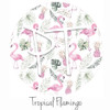 12"x12" Patterned Heat Transfer Vinyl -Tropical Flamingo