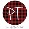 12"x12" Patterned Heat Transfer Vinyl - Buffalo Plaid - Red