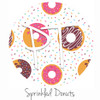12"x12" Patterned Heat Transfer Vinyl - Sprinkled Donuts