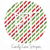12"x12" Patterned Heat Transfer Vinyl - Candy Cane Stripes