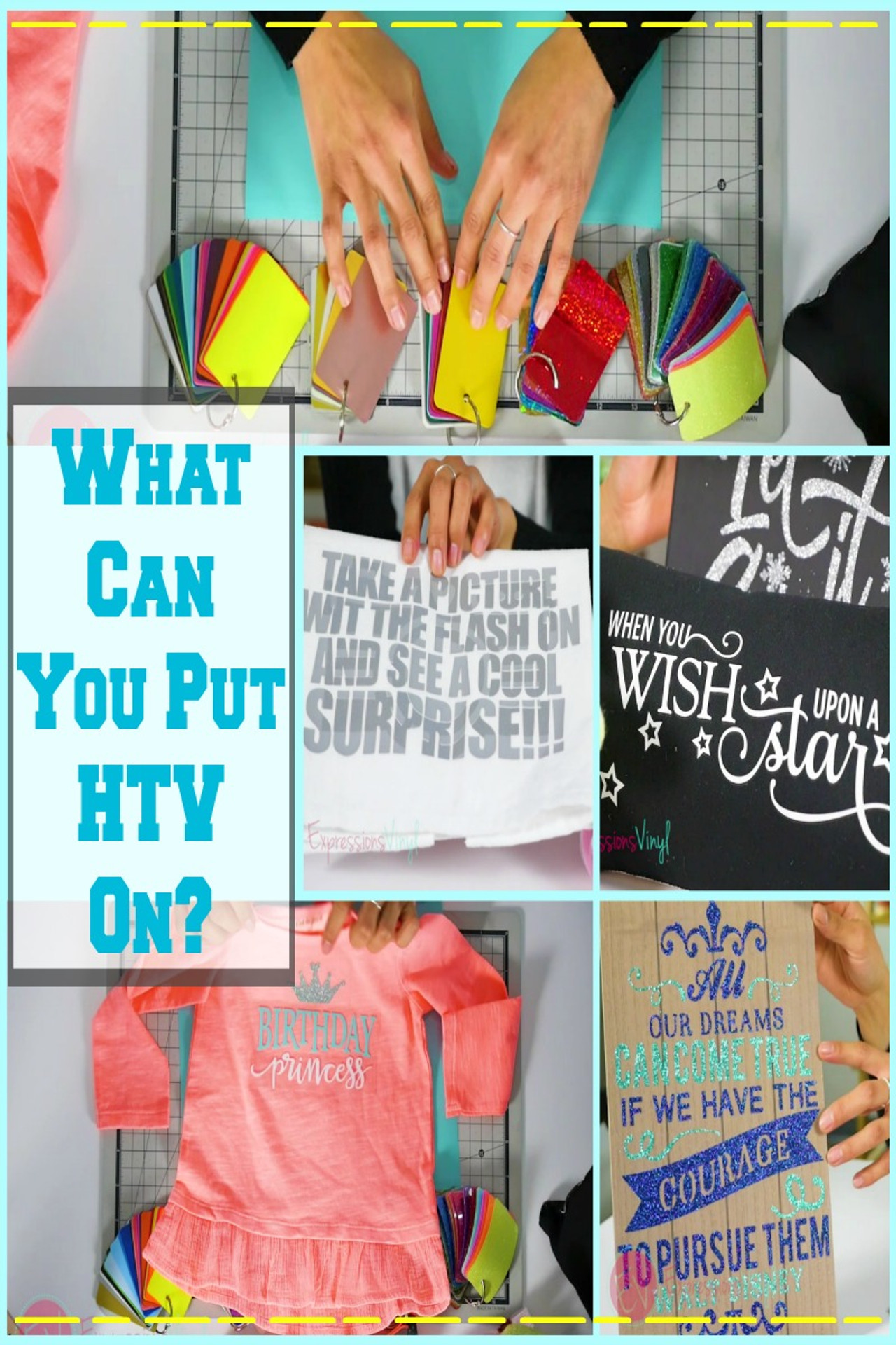 What Can I Put HTV On? Expressions Vinyl