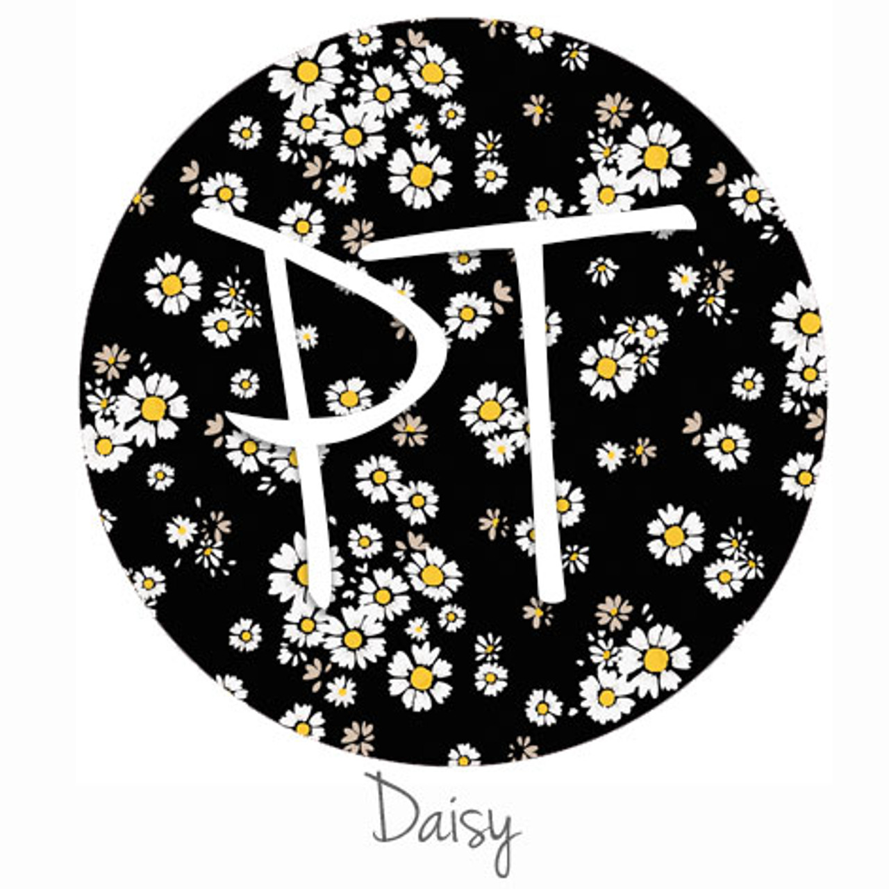 12x12 Permanent Patterned Vinyl - Daisy - Expressions Vinyl