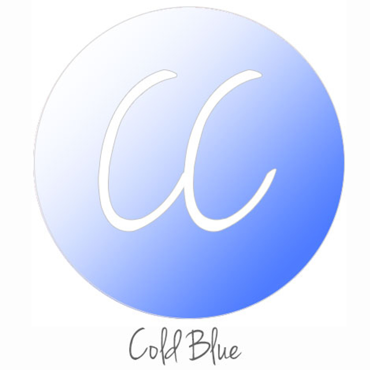 Cold Color Changing Vinyl Roll | Color Change Vinyl 12 x 5 ft Translucent White to Blue