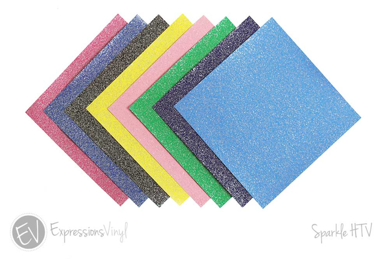 Sparkle Heat Transfer Vinyl - Color Sample Kit - Expressions Vinyl